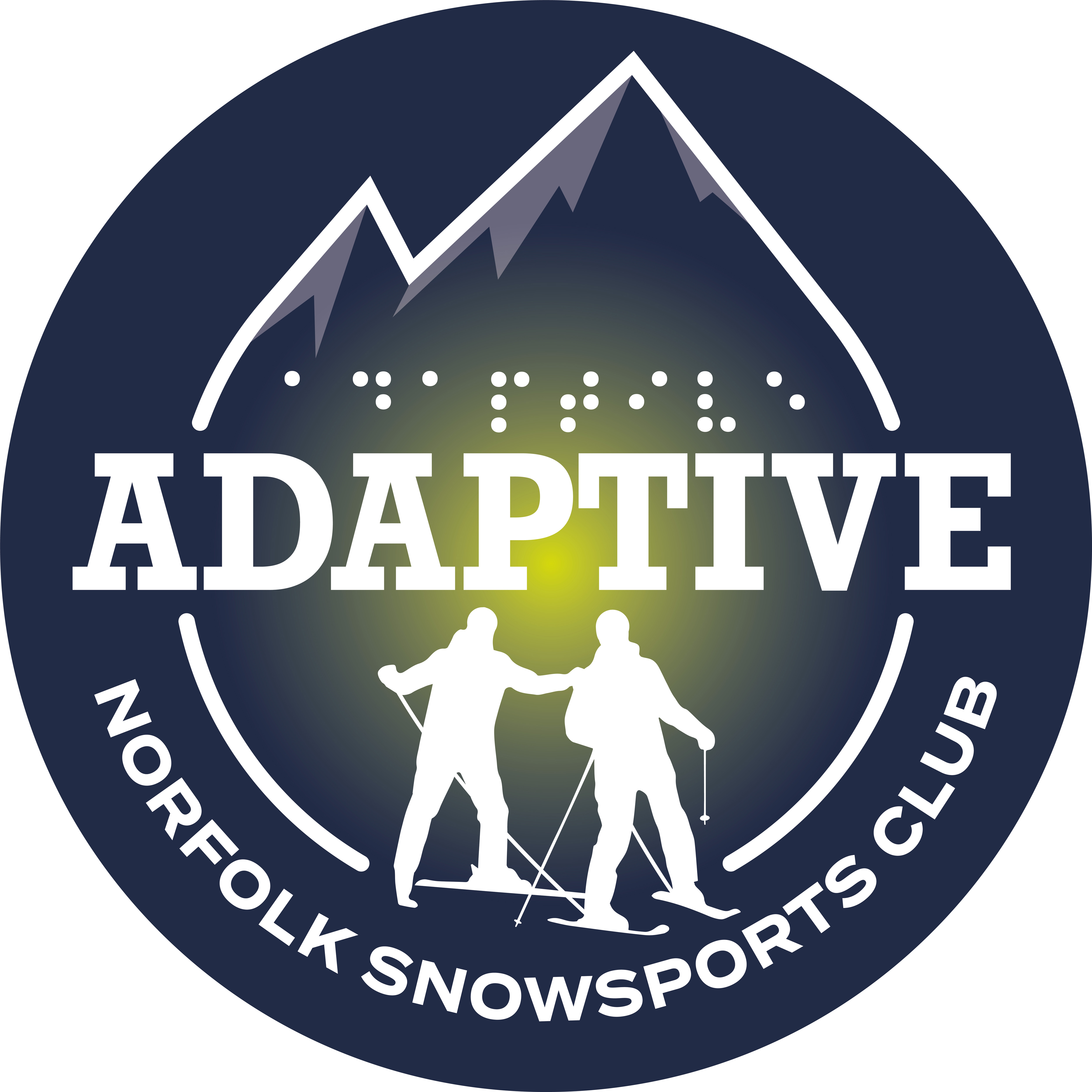 Adaptive Skiing Logo, Norfolk Snowsports Club