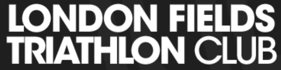 Black and white London Fields Triathlon Club logo