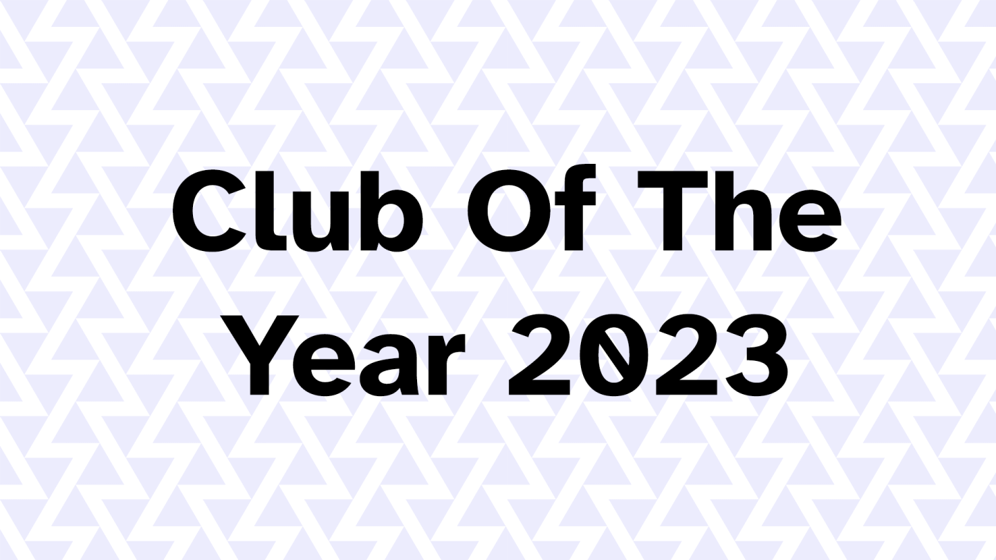 Club of the year 2023, text based cover image