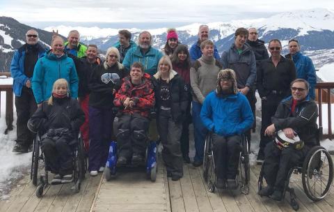 On the decking in Les Arcs