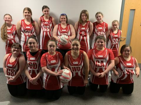 Netball team shot