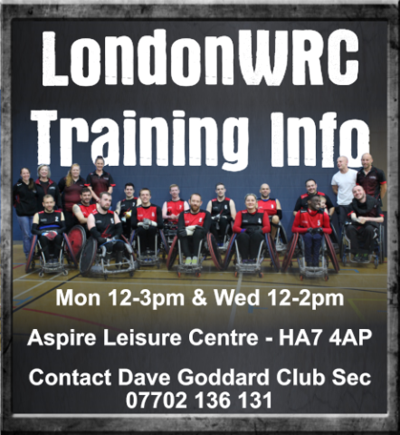 London Wheelchair Rugby Club - Training