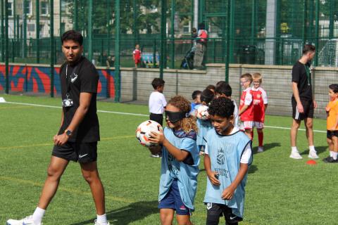 Football session for Blind and Visually Impaired young people