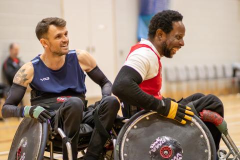 Wheelchair Rugby Training