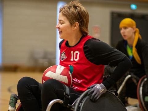 Wheelchair Rugby Training