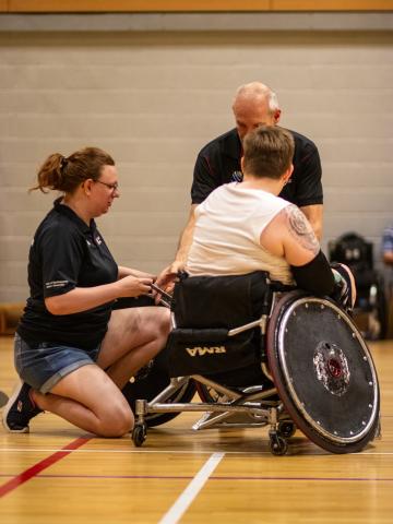 Wheelchair Rugby Training