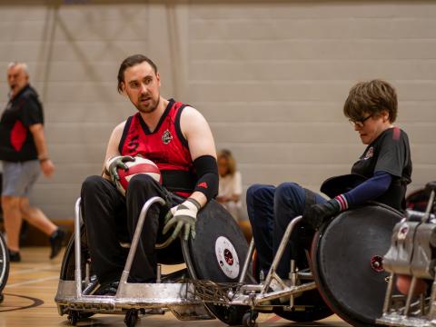 Wheelchair Rugby Training