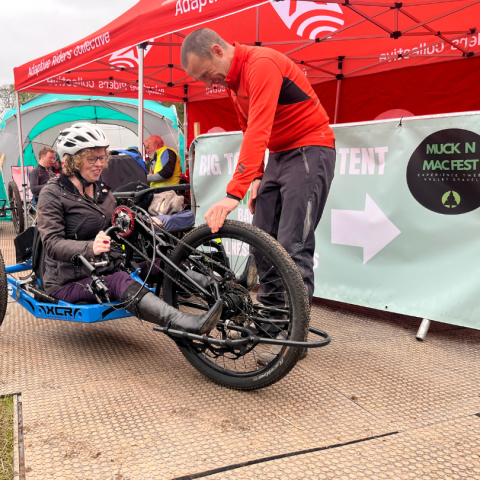 Off-road adaptive cycling