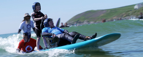 Adaptive surfing session