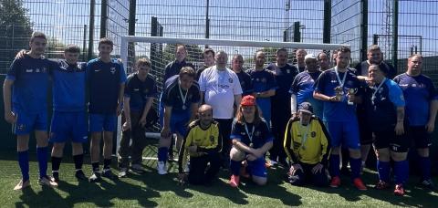 16+ male/female adults inclusive Disability Football sessions