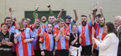 Football for adults with a disability