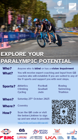 Explore Your Paralympic Potential Event - Blind and VI