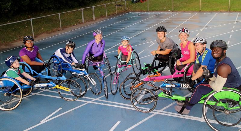 Coventry Godiva Harriers Wheelchair Racing group photo