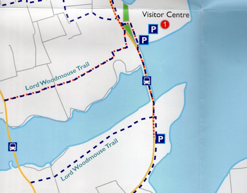 map view of the route you can take on the BOMA in the Abberton Resovoir