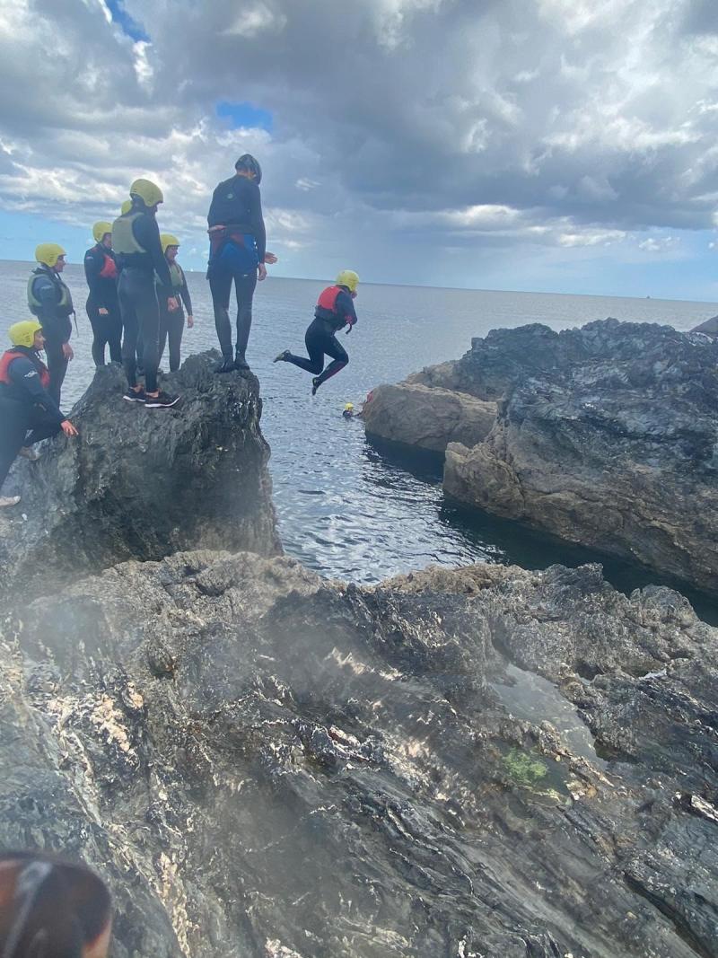 Group coasteering