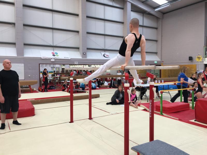 Gymnasts on Parallel Bars